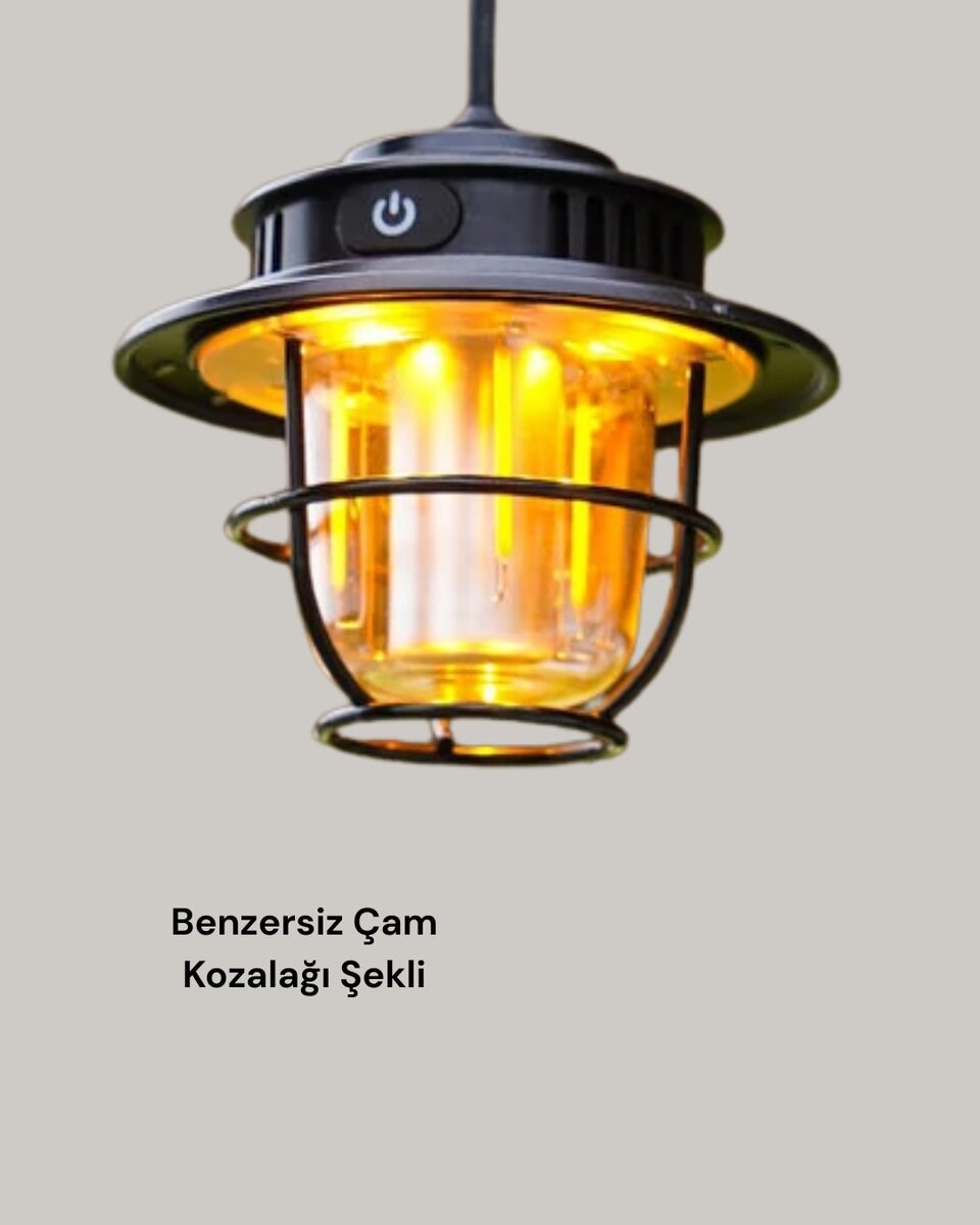 Su Geçirmez Taşınabilir Çadır Gece Lambası