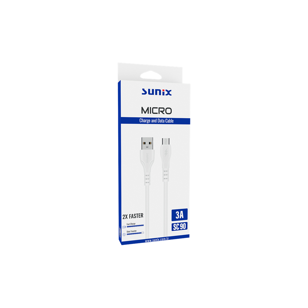 SUNİX MİCRO KABLO 3A 1M SC-90