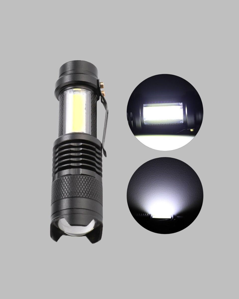 Suya Dayanıklı 4 Modlu Mini LED El Feneri