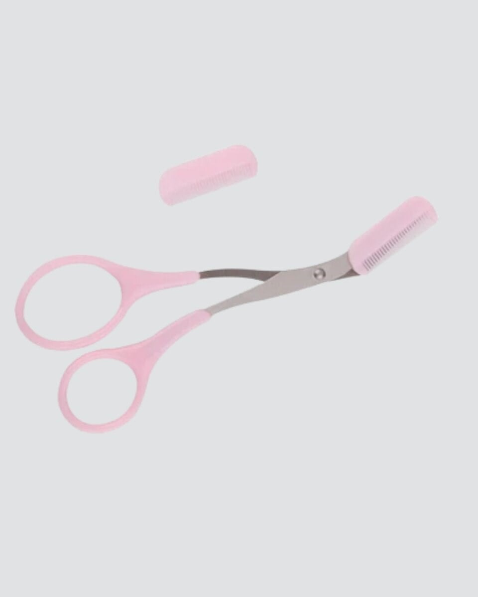 Tarak ve Fırça Başlıklı Kaş Şekillendirme Makası