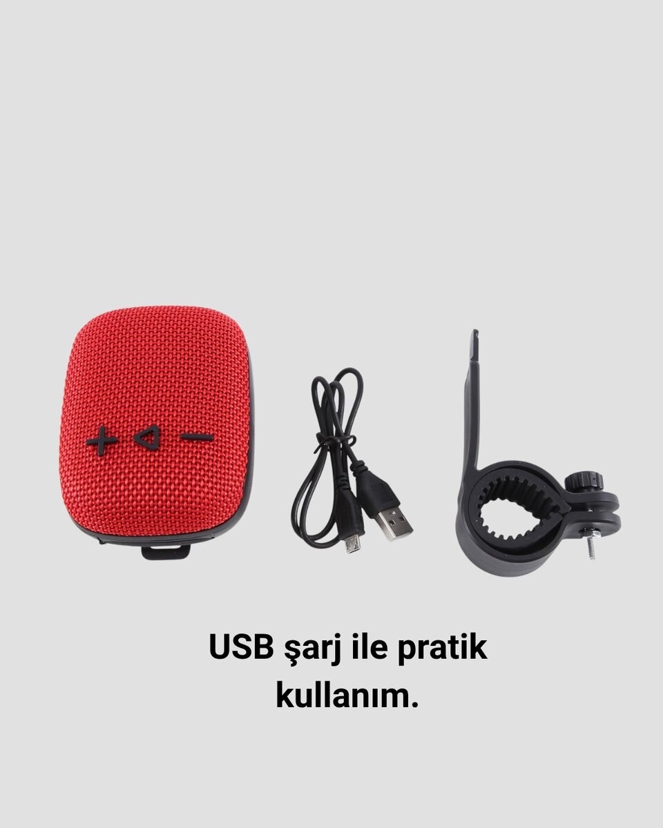 Taşınabilir Bluetooth Hoparlör Suya Dayanıklı Kumaş Kaplama