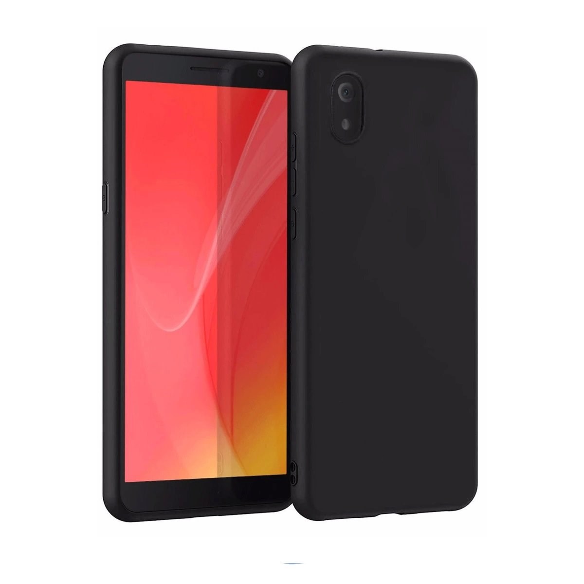 Tcl L7 Kılıf First Silikon - Siyah