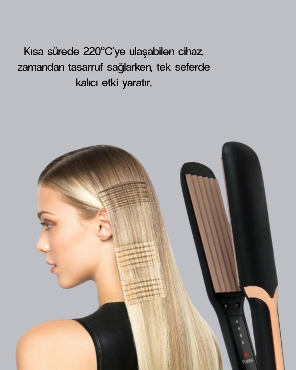 Tost Model Saç Şekillendirici Hızlı Isınan Isı Ayarlı