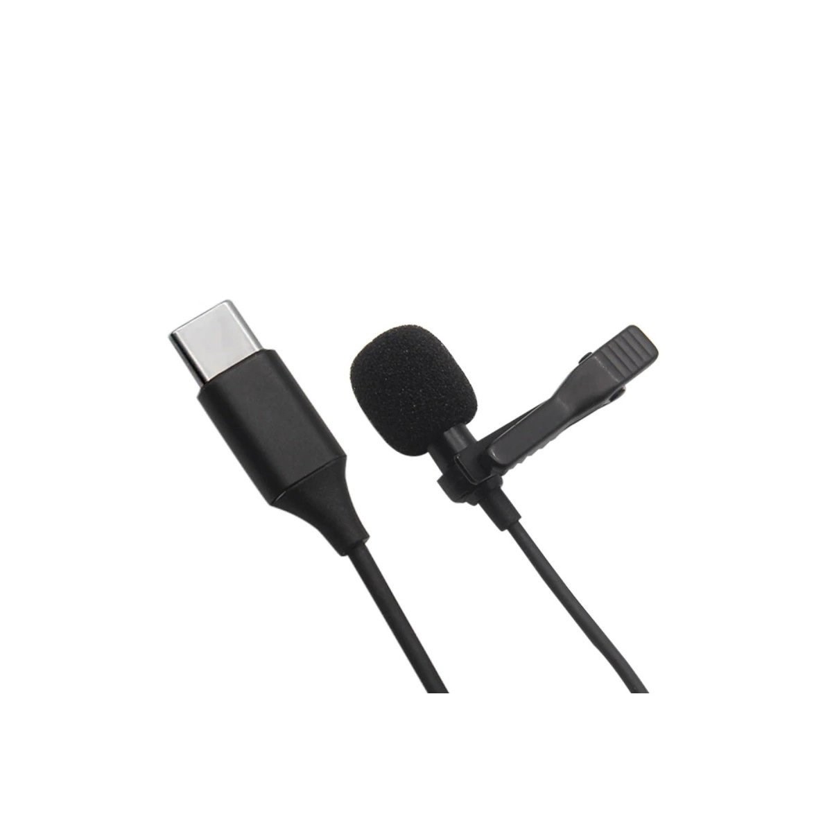 Type-c 2 Metre Double Mikrofon - Siyah
