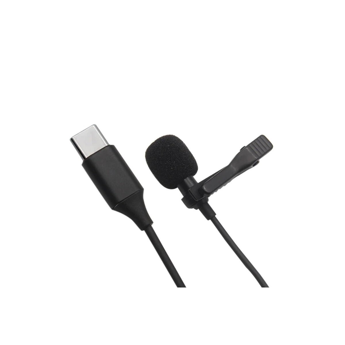 Type-c 2 Metre Double Mikrofon - Siyah