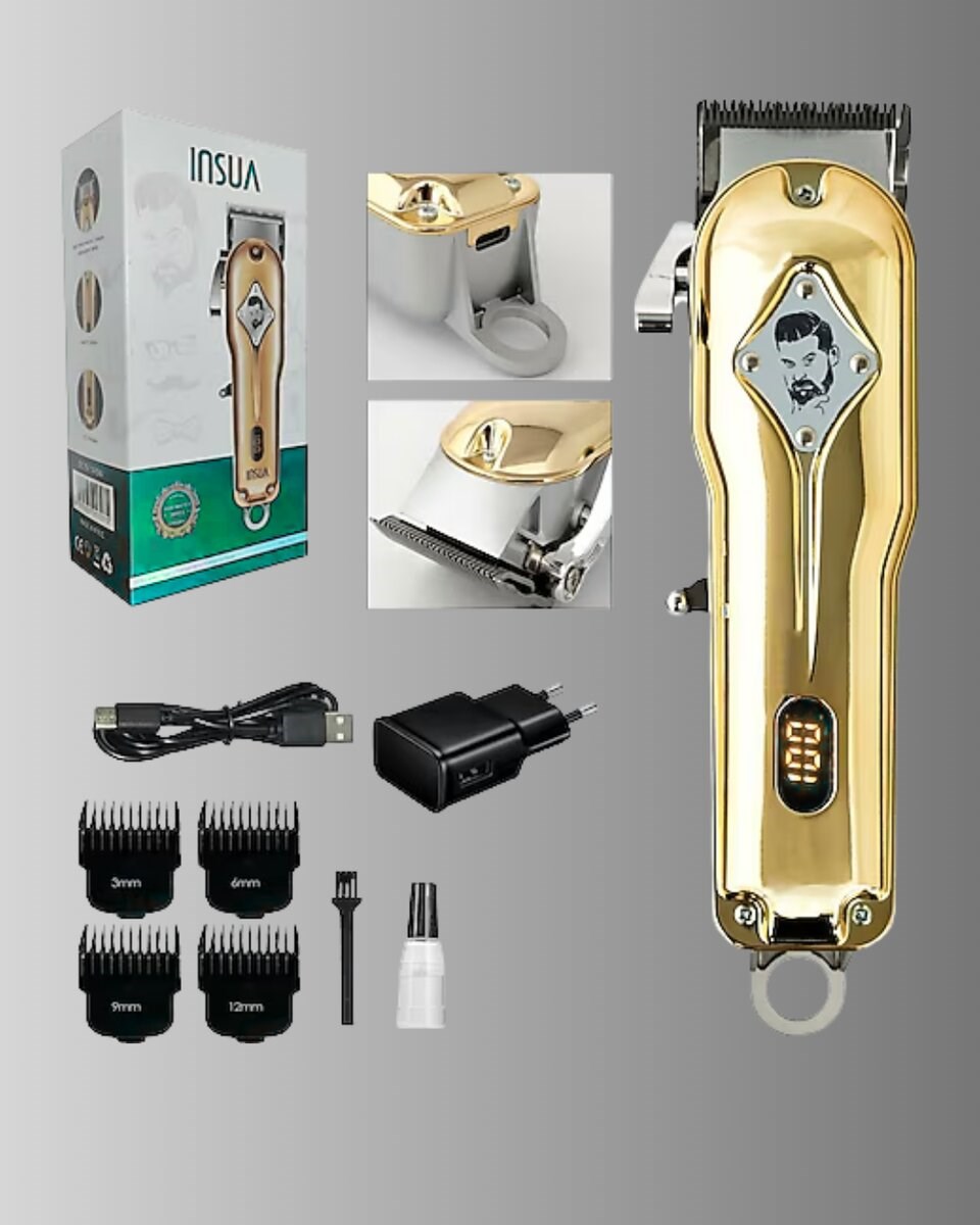 Type-C Şarjlı LCD Ekranlı Profesyonel Saç Sakal Tıraş Makinesi