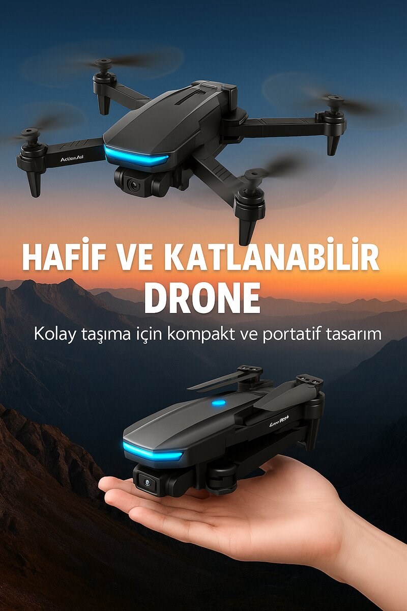Uzaktan Kumandalı Katlanabilir Drone Yörünge Uçuşu ve Eve Dönüş Özellikli