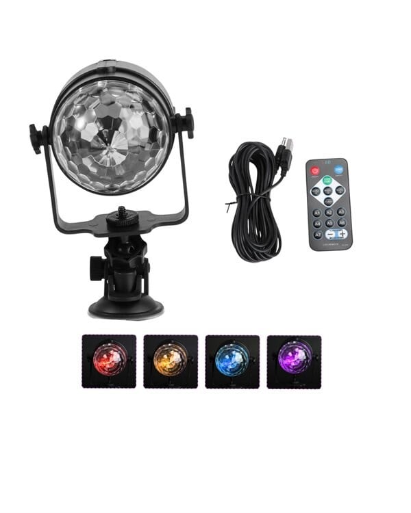 Uzaktan Kumandalı, Ses Kontrollü LED Disko Işığı - Parti ve Kulüpler İçin