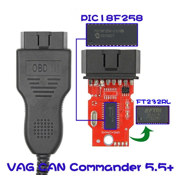 VAG CAN Commander 5.5+ Pin Reader 3.9Beta VWSkoda Teşhis Tarayıcı Aracı-(1903)