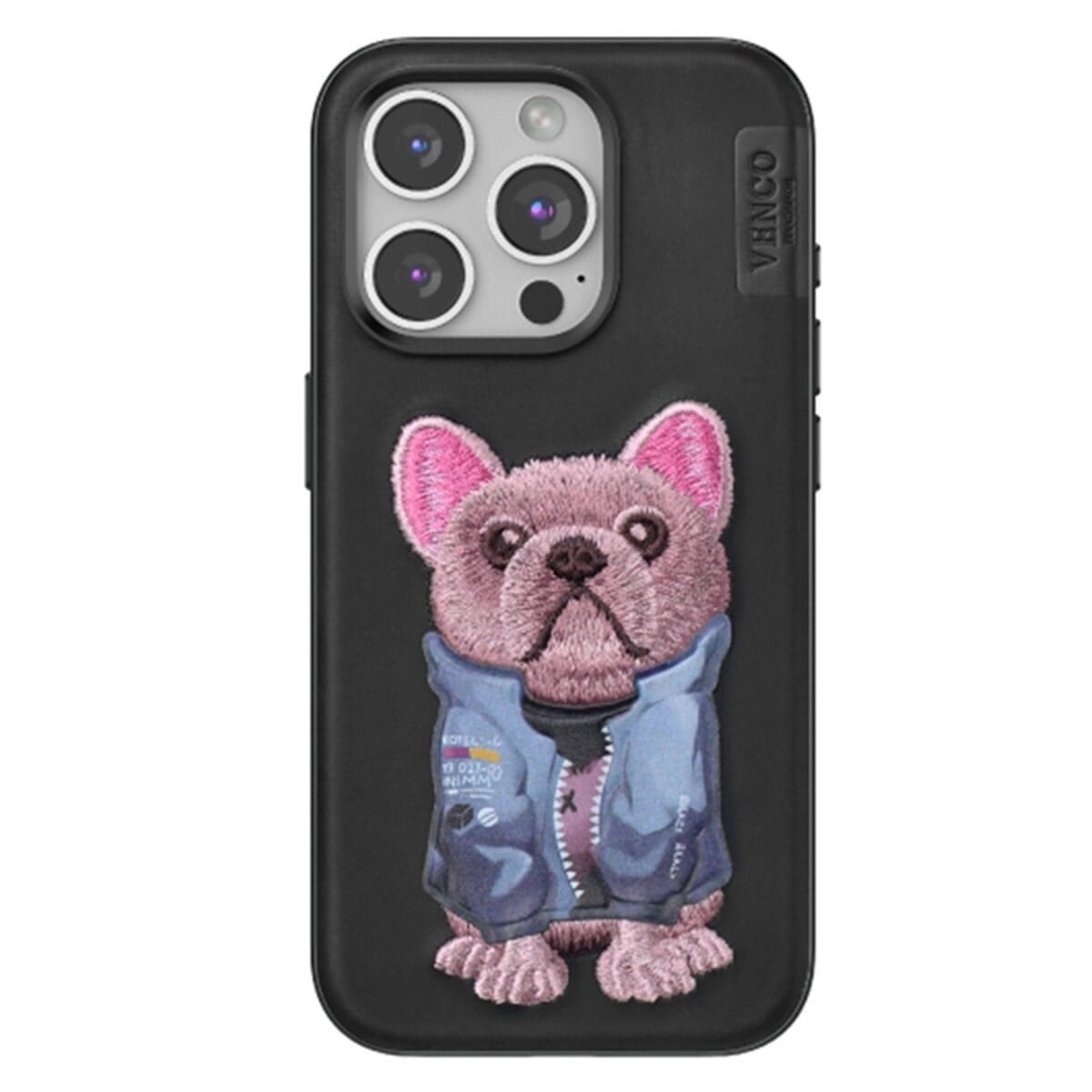 Venco İphone 15 Pro Cute Desenli Kapak - Siyah