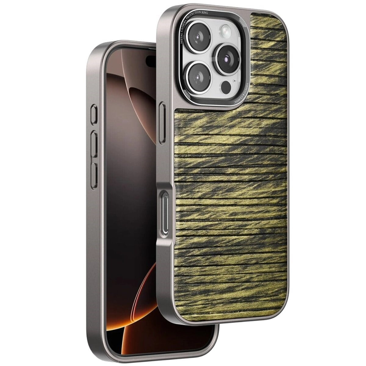 Venco İphone 16 Pro Max Wave Kapak - Koyu Kahve