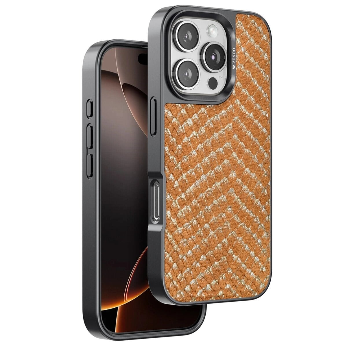 Venco İphone 16 Pro Viper Kapak - Kahverengi