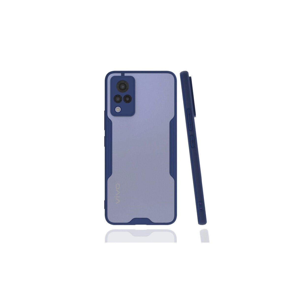 Vivo V21 Kılıf Platin Silikon - Lacivert