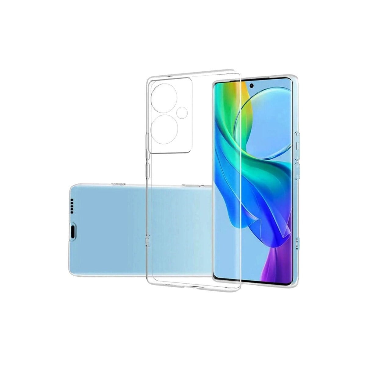 Vivo V29 Lite Kılıf Lüx Şeffaf Silikon