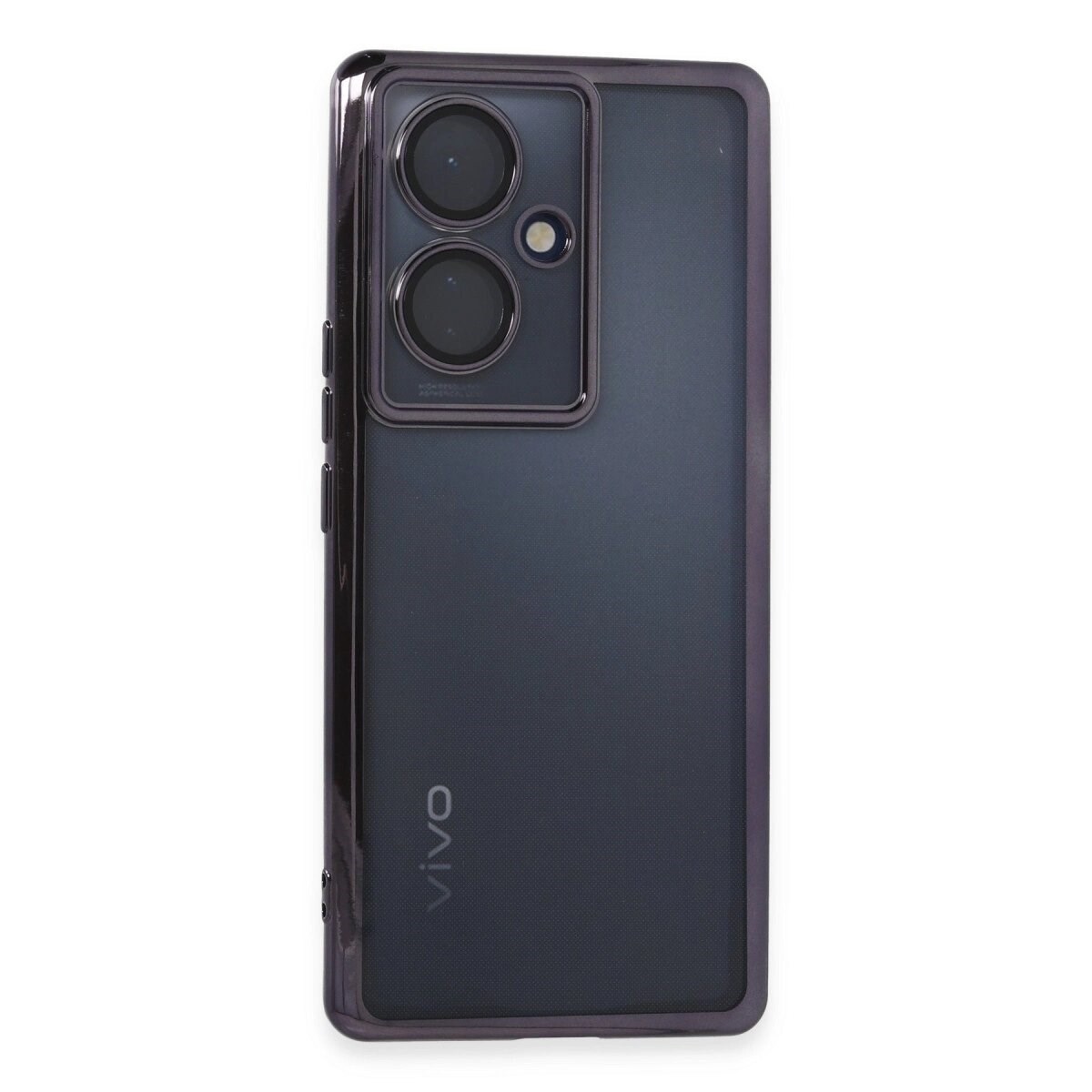 Vivo V29 Lite Kılıf Razer Lensli Silikon - Mor