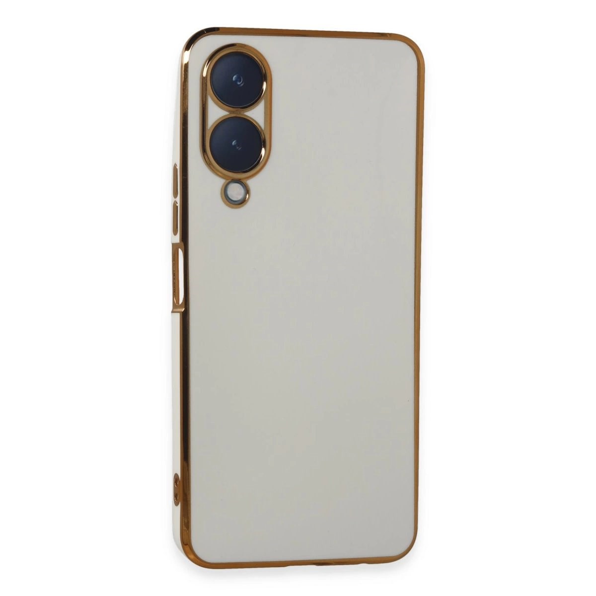 Vivo Y17s Kılıf Volet Silikon - Beyaz
