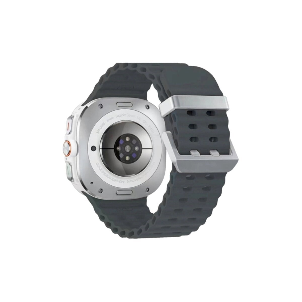 Watch 7 Ultra Kr417 Rug Silikon Kordon (saat Değildir) - Koyu Gri