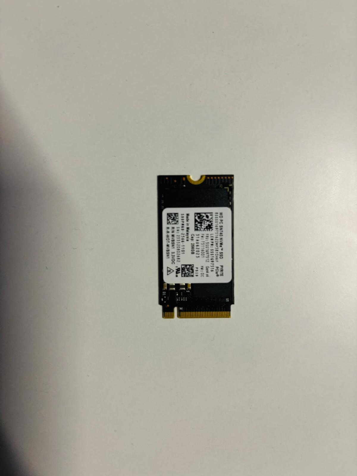 WD 256GB SN740 SDDQNQD-256G 4000-2000MB/s M2 2242 NVME GEN4 Disk Kutusuz