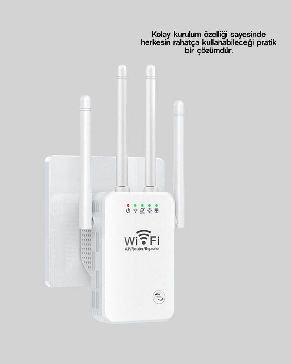 WPS Destekli 2.4GHz + 5GHz WiFi Sinyal Güçlendirici