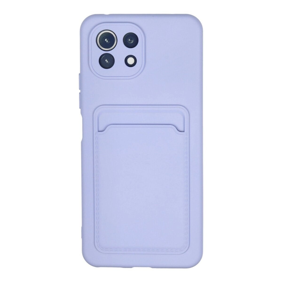 Xiaomi Mi 11 Kılıf Kelvin Kartvizitli Silikon - Lila