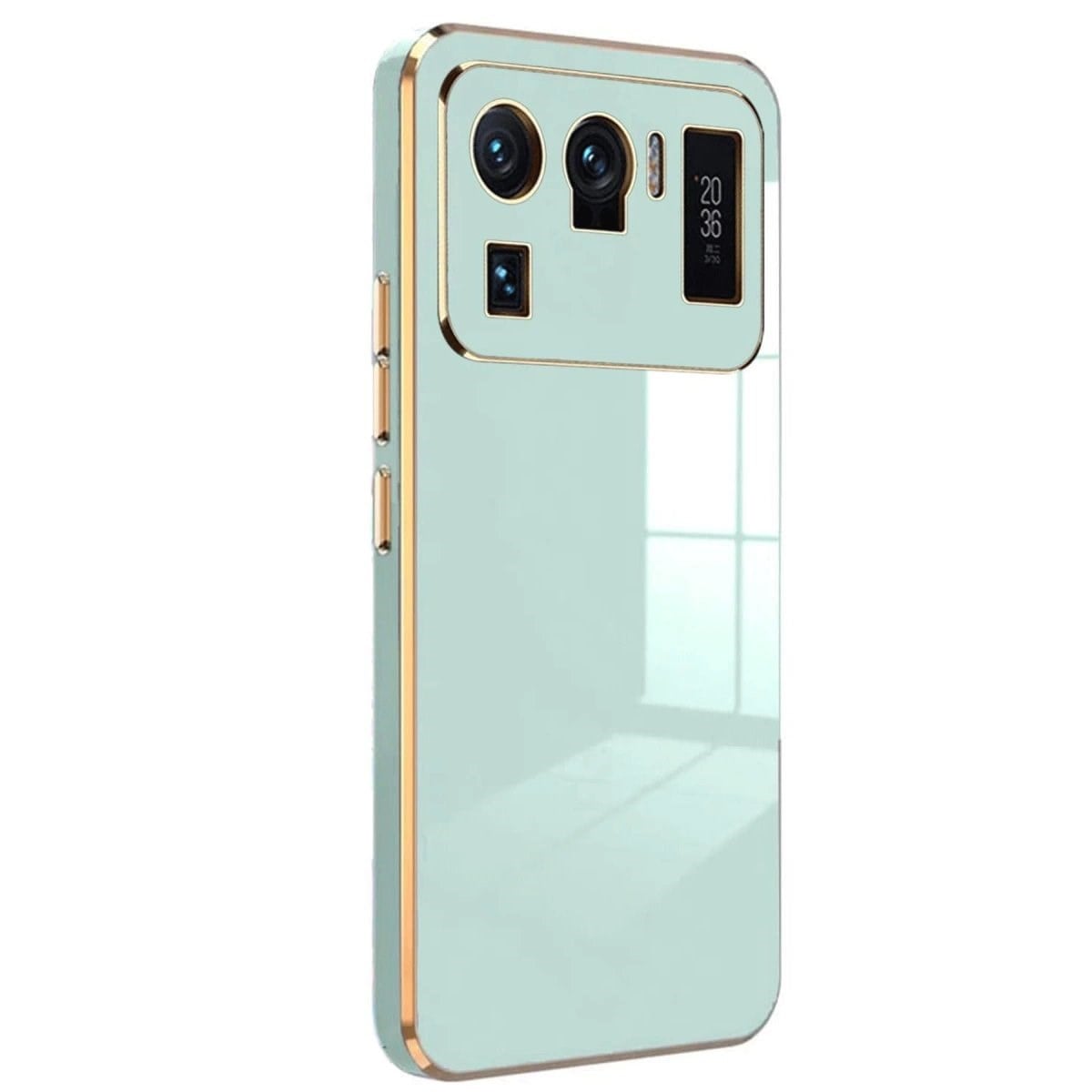 Xiaomi Mi 11 Ultra Kılıf Volet Silikon - Açık Yeşil
