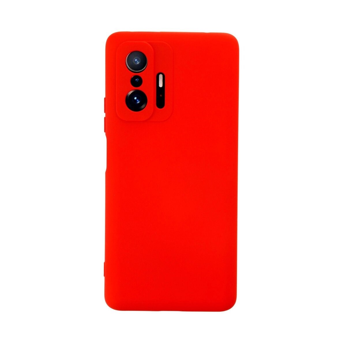 Xiaomi Mi 11t Pro Kılıf Nano İçi Kadife Silikon - Kırmızı