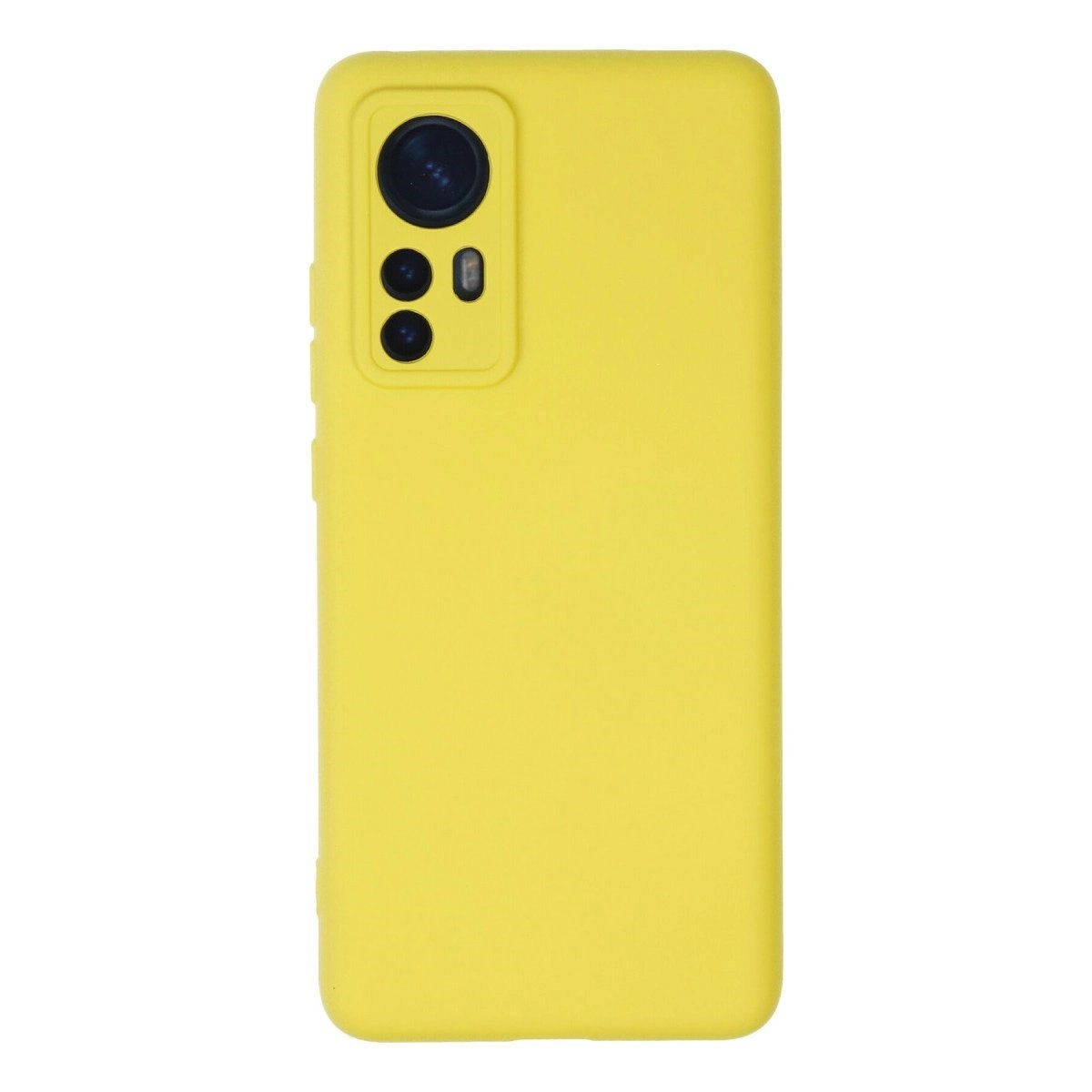 Xiaomi Mi 12 Kılıf Nano İçi Kadife Silikon - Sarı