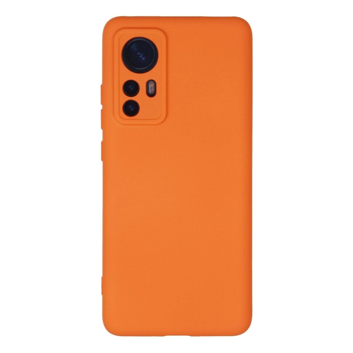 Xiaomi Mi 12 Kılıf Nano İçi Kadife Silikon - Turuncu