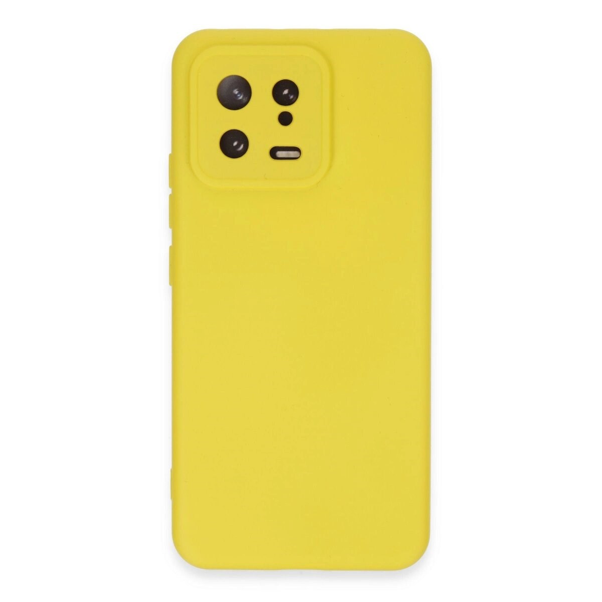 Xiaomi Mi 13 Kılıf Nano İçi Kadife Silikon - Sarı