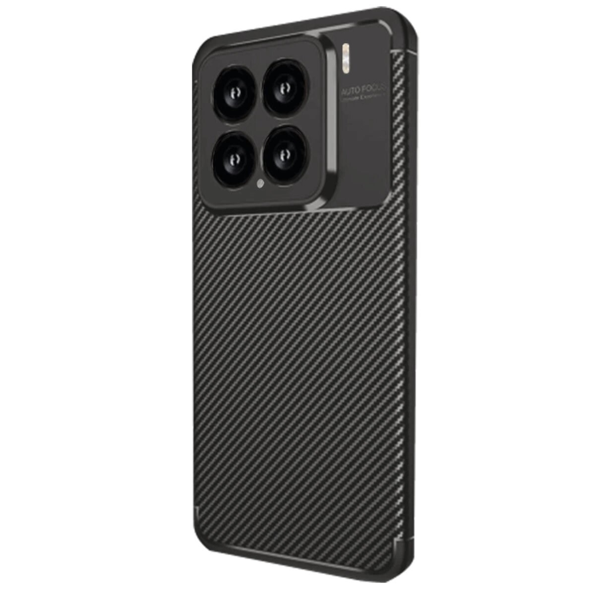 Xiaomi Mi 15 Kılıf Auto Focus Karbon Kapak - Siyah