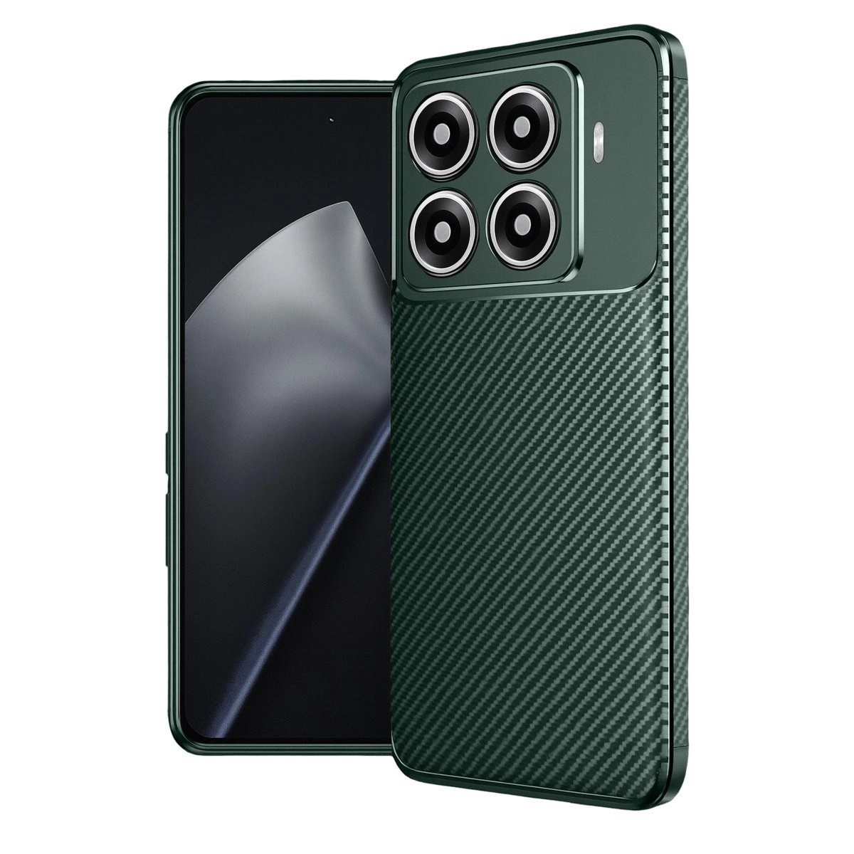 Xiaomi Mi 15t Pro Auto Focus Karbon Kapak - Koyu Yeşil