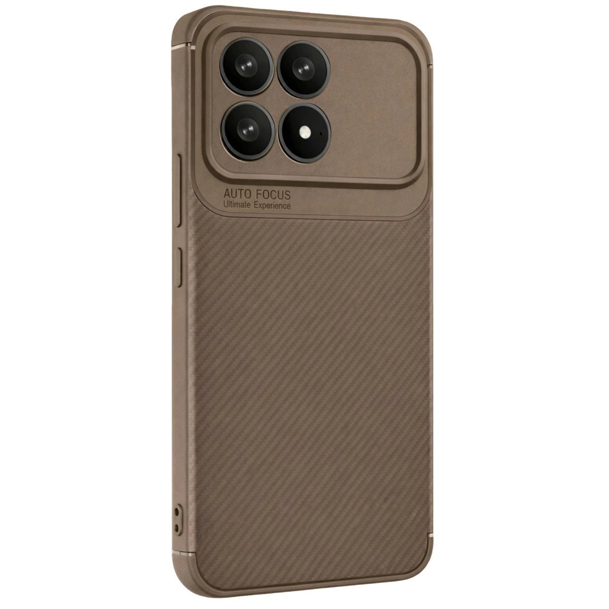 Xiaomi Poco F8 Pro Auto Focus Karbon Kapak - Kahverengi
