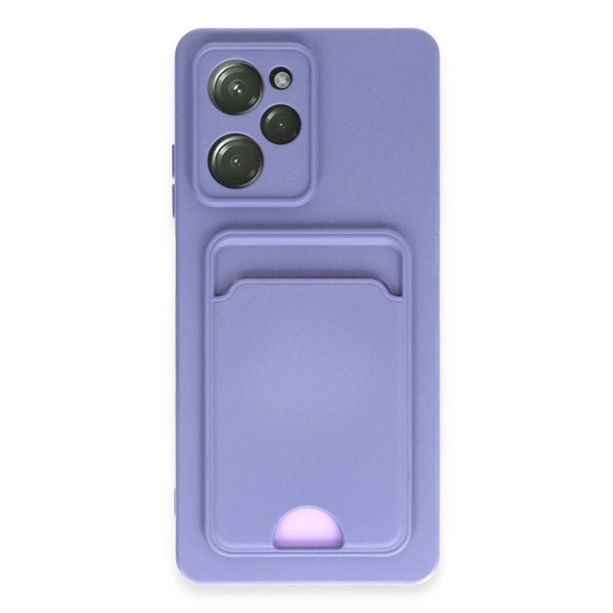Xiaomi Poco X5 Pro 5g Kılıf Kelvin Kartvizitli Silikon - Lila