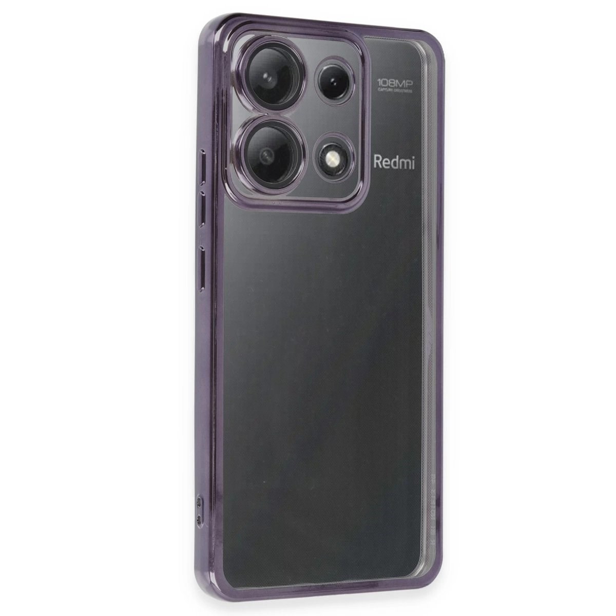 Xiaomi Poco X6 Kılıf Razer Lensli Silikon - Mor