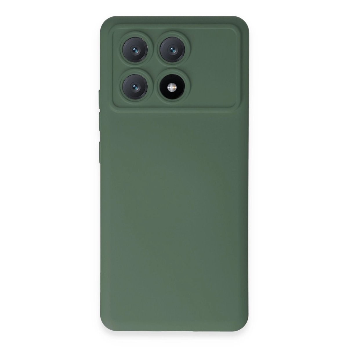 Xiaomi Poco X6 Pro Kılıf Nano İçi Kadife Silikon - Koyu Yeşil