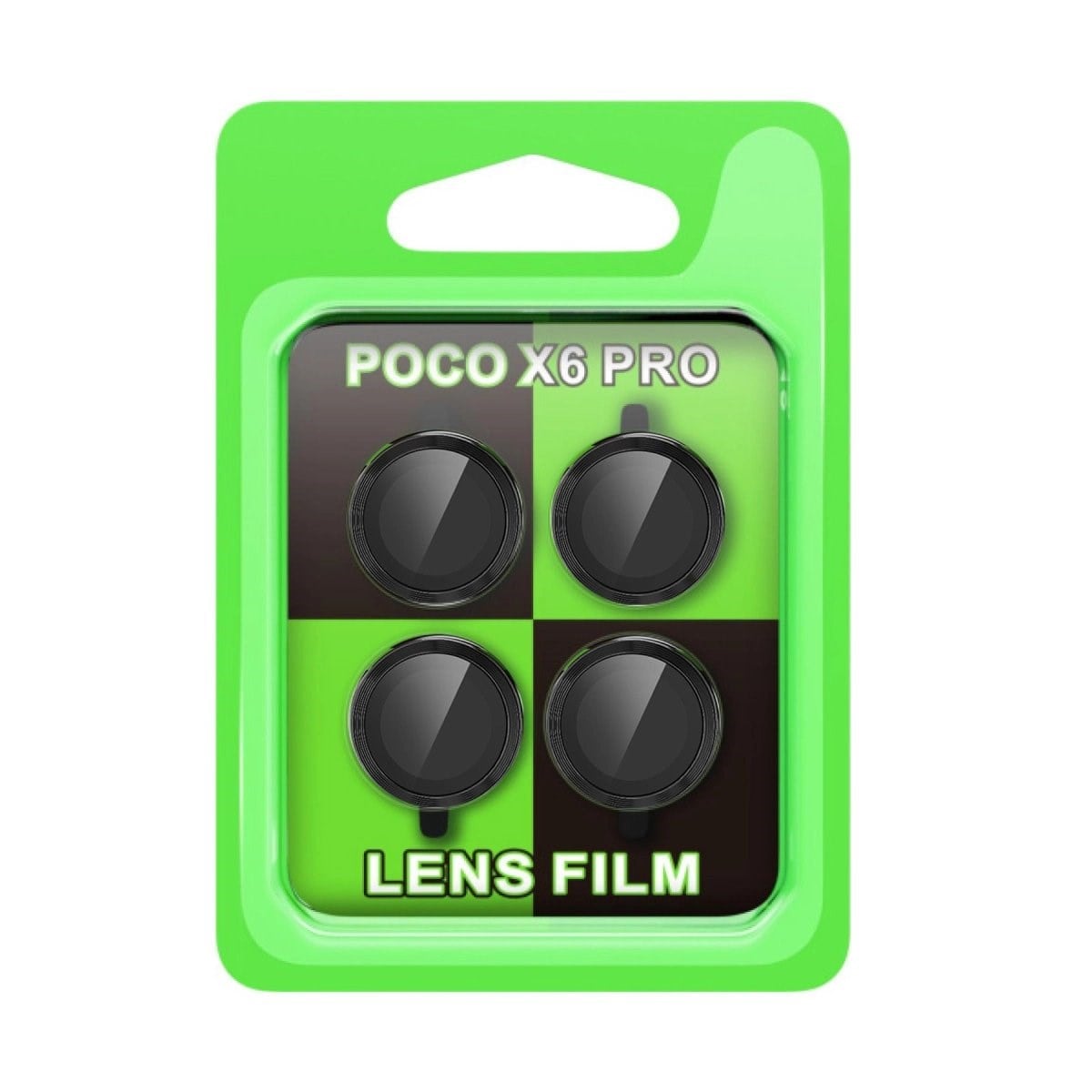 Xiaomi Poco X6 Pro Raze Metal Kamera Lens - Siyah