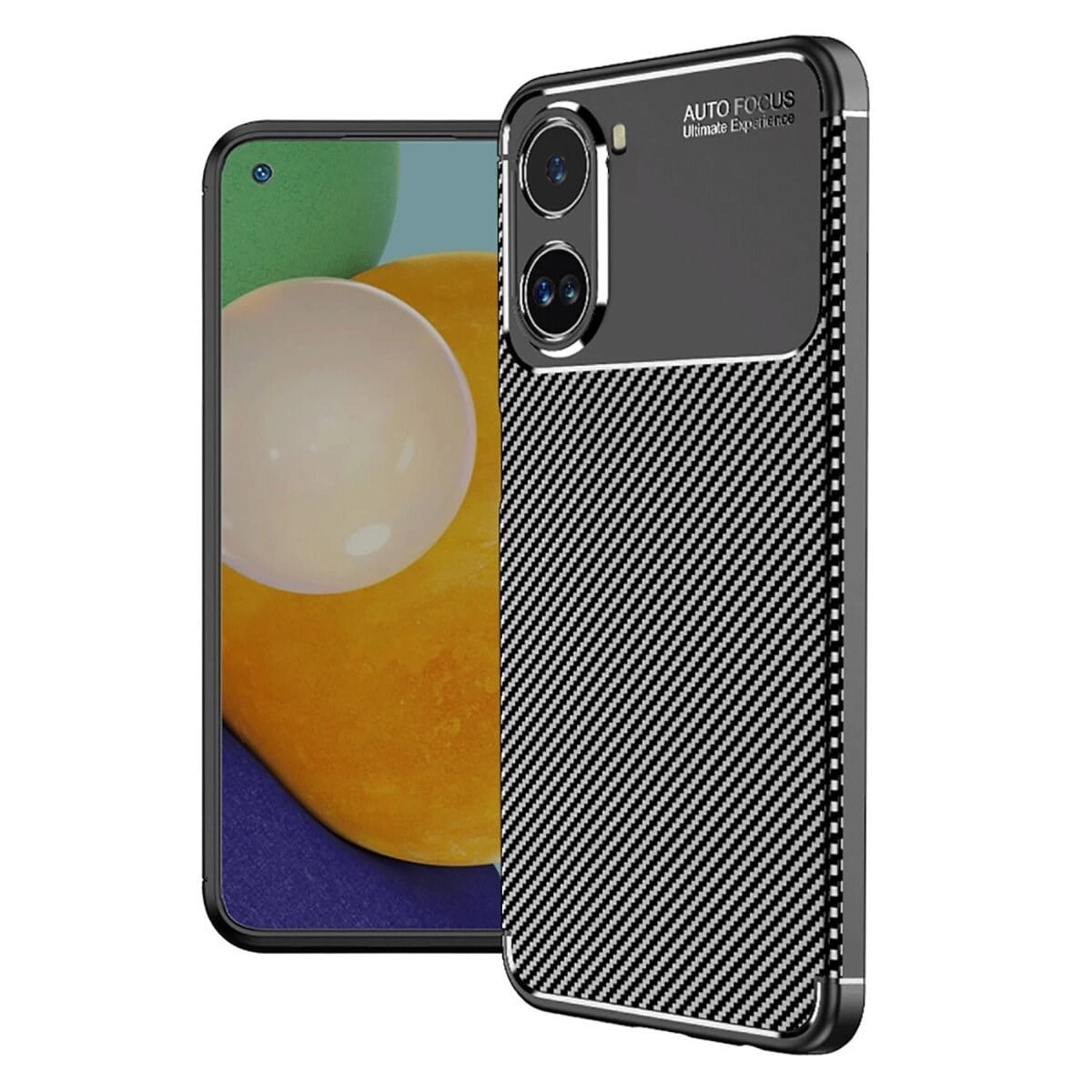 Xiaomi Poco X7 Pro Kılıf Auto Focus Karbon Kapak - Siyah