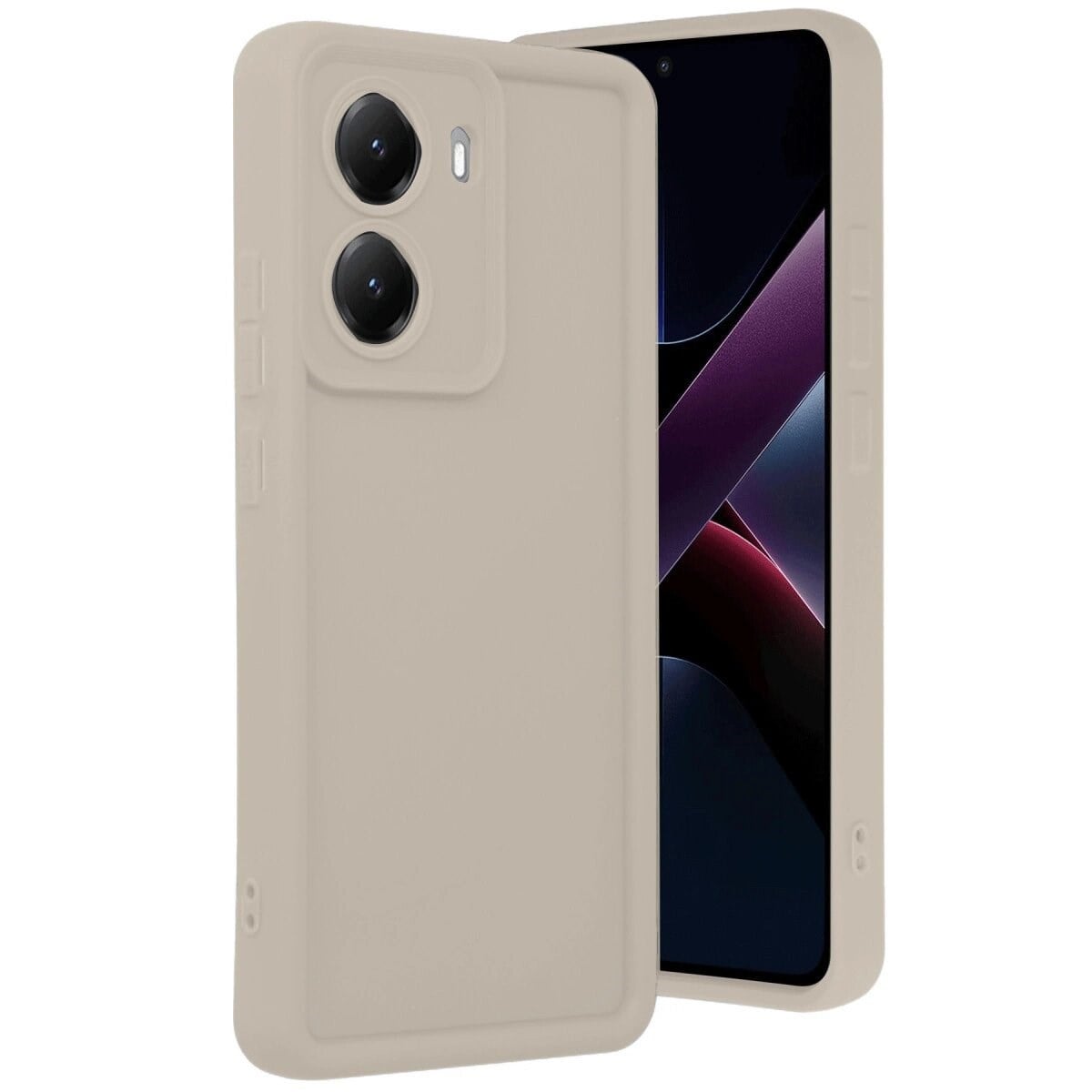 Xiaomi Poco X7 Pro Viera Silikon - Krem