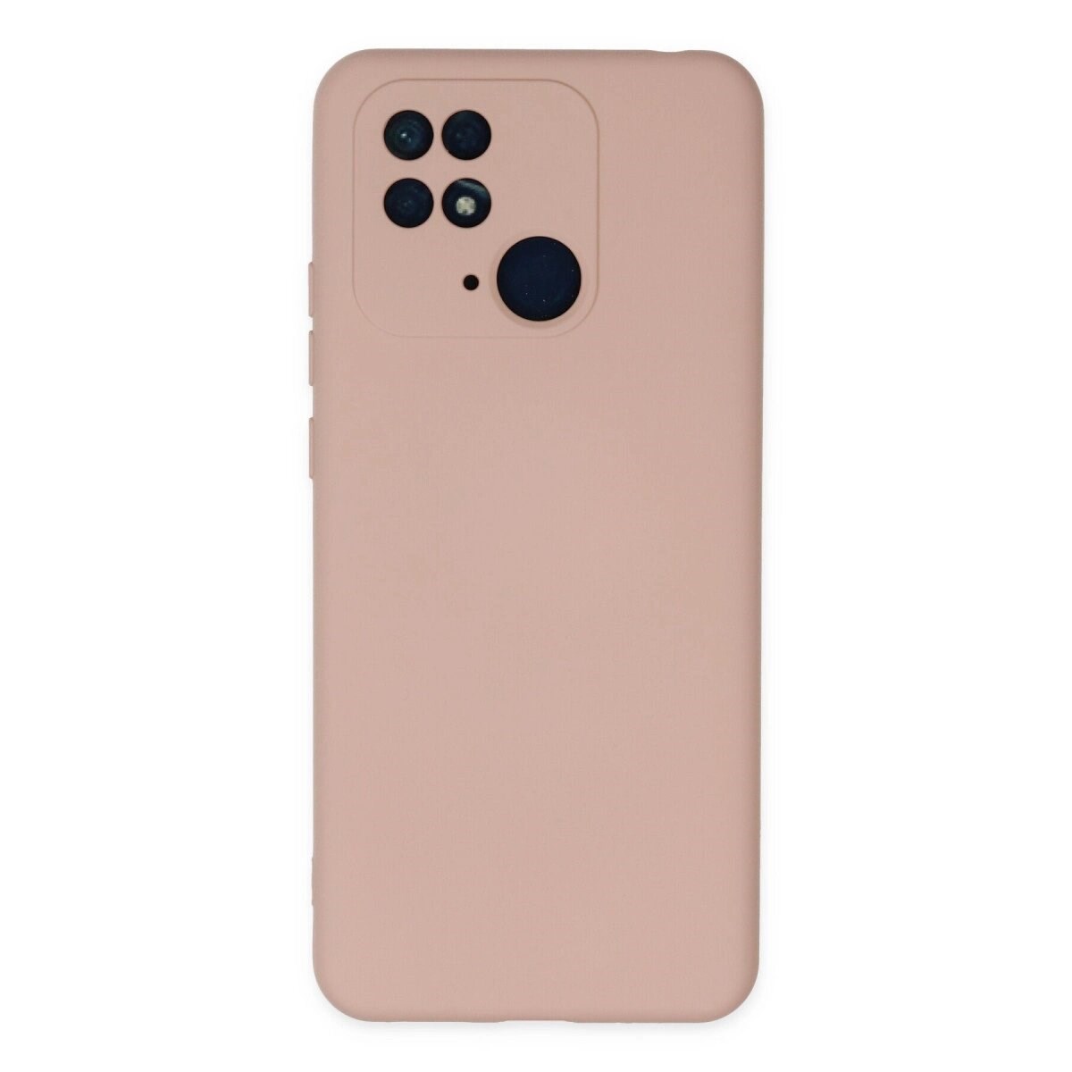Xiaomi Redmi 10c Kılıf Nano İçi Kadife Silikon - Pudra