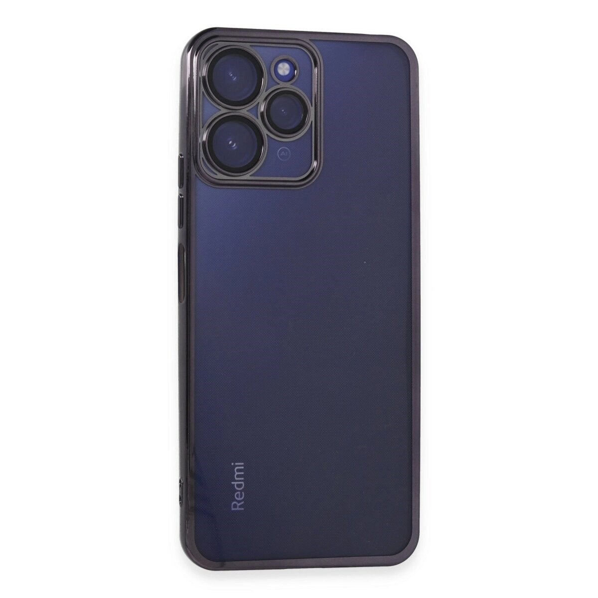 Xiaomi Redmi 12 Kılıf Razer Lensli Silikon - Mor