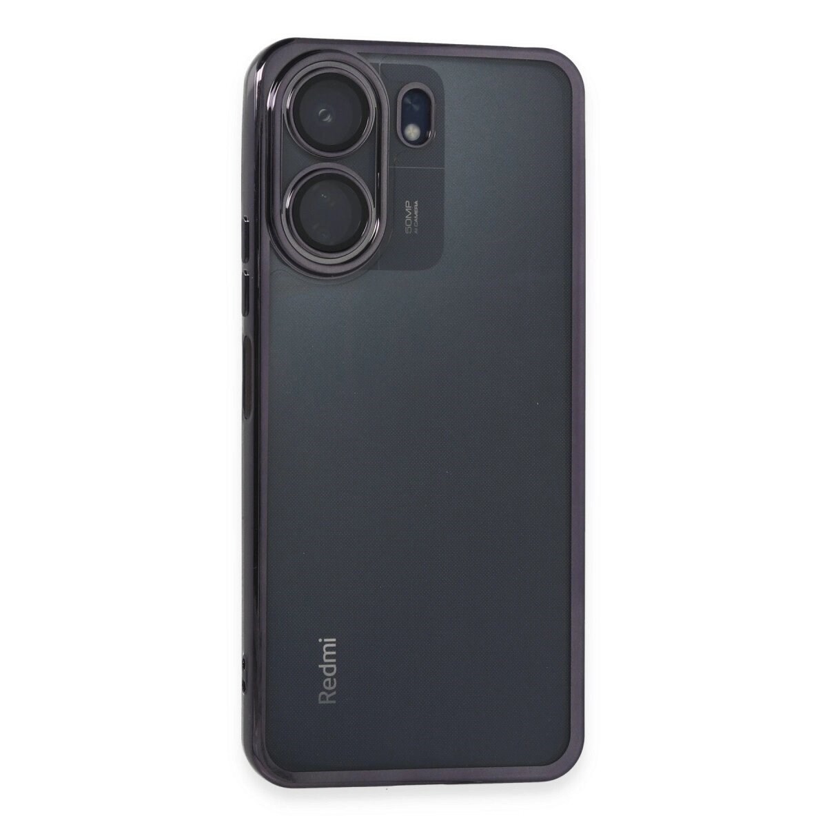 Xiaomi Redmi 13c Kılıf Razer Lensli Silikon - Mor