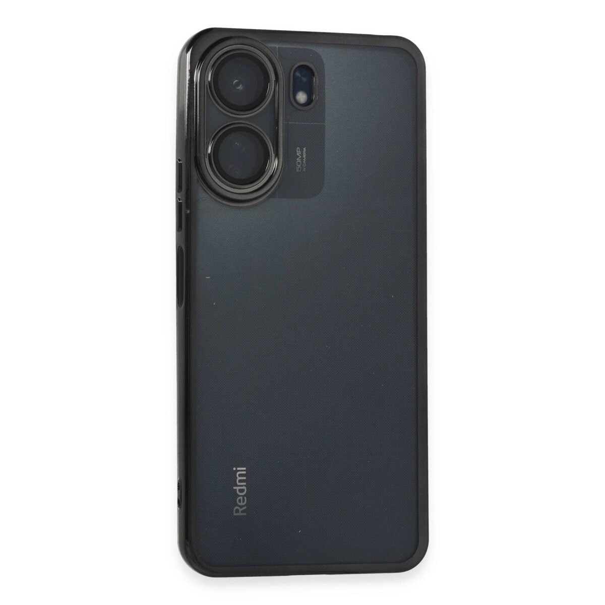 Xiaomi Redmi 13c Kılıf Razer Lensli Silikon - Siyah