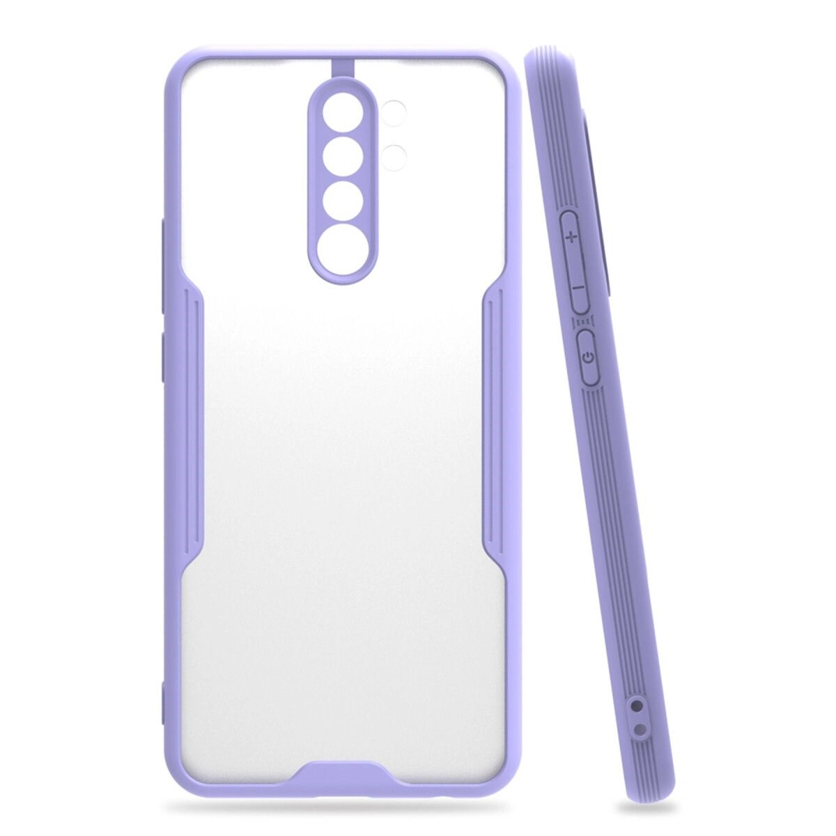 Xiaomi Redmi 9 Kılıf Platin Silikon - Lila