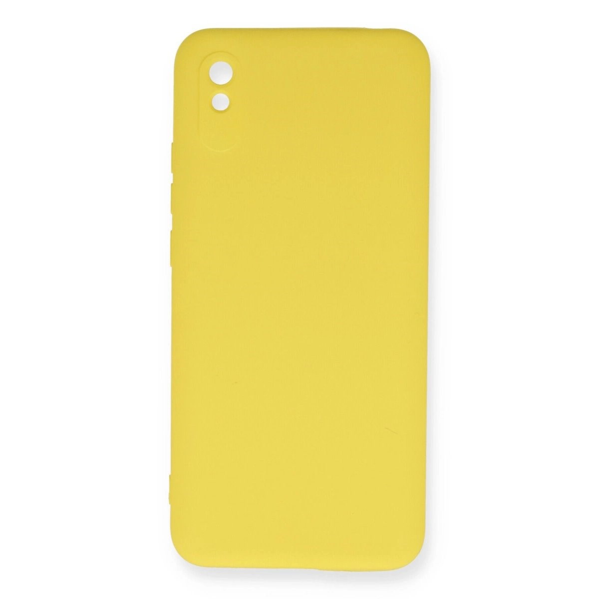 Xiaomi Redmi 9a Kılıf Nano İçi Kadife Silikon - Sarı