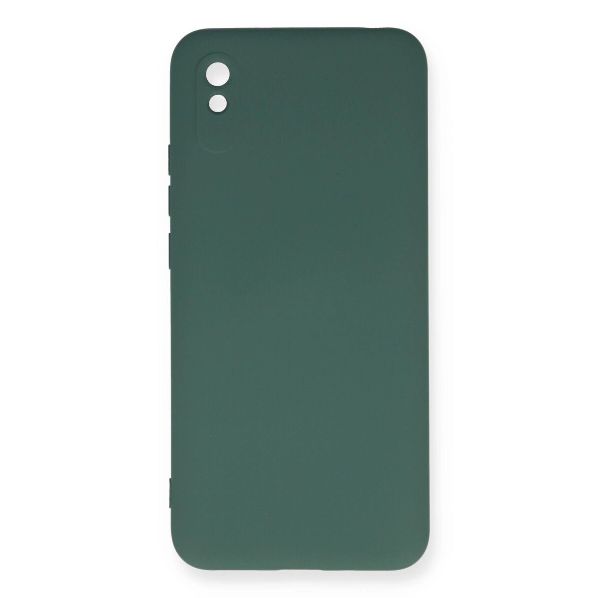 Xiaomi Redmi 9a Kılıf Nano İçi Kadife Silikon - Koyu Yeşil