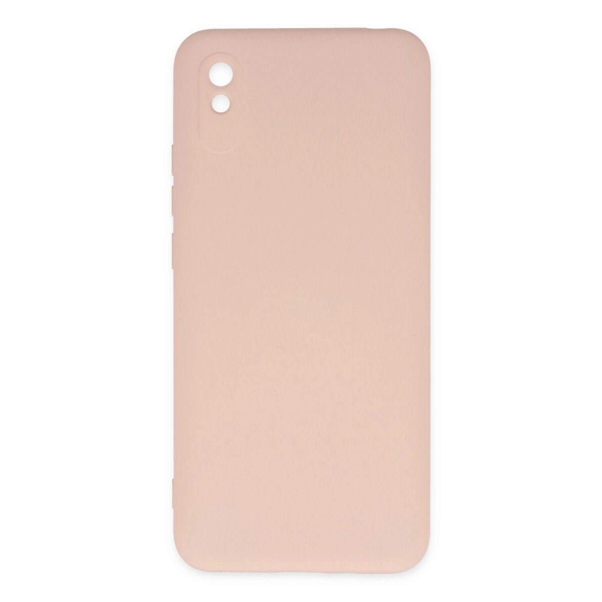 Xiaomi Redmi 9a Kılıf Nano İçi Kadife Silikon - Pudra