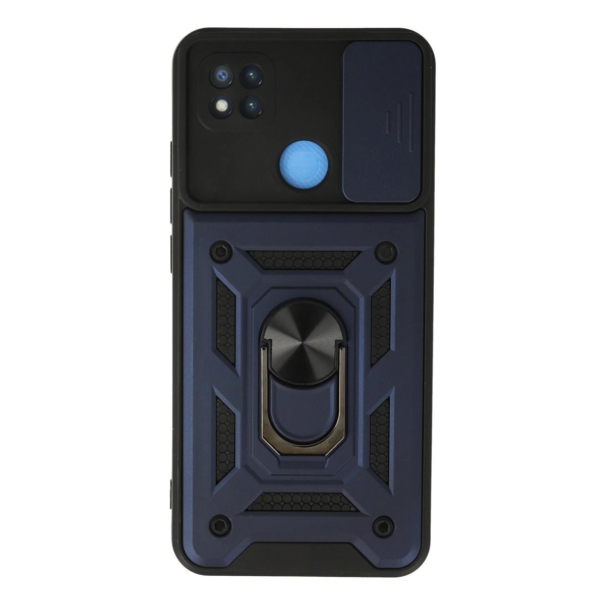 Xiaomi Redmi 9c Kılıf Pars Lens Yüzüklü Silikon - Lacivert