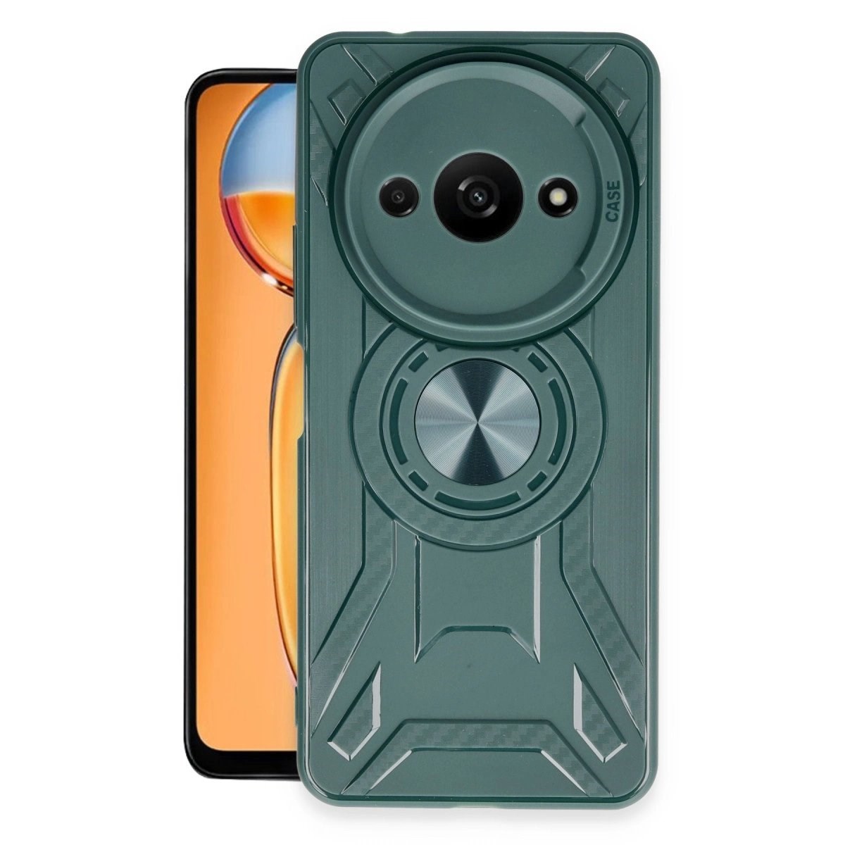 Xiaomi Redmi A3 4g Kılıf Lincoln Silikon - Koyu Yeşil