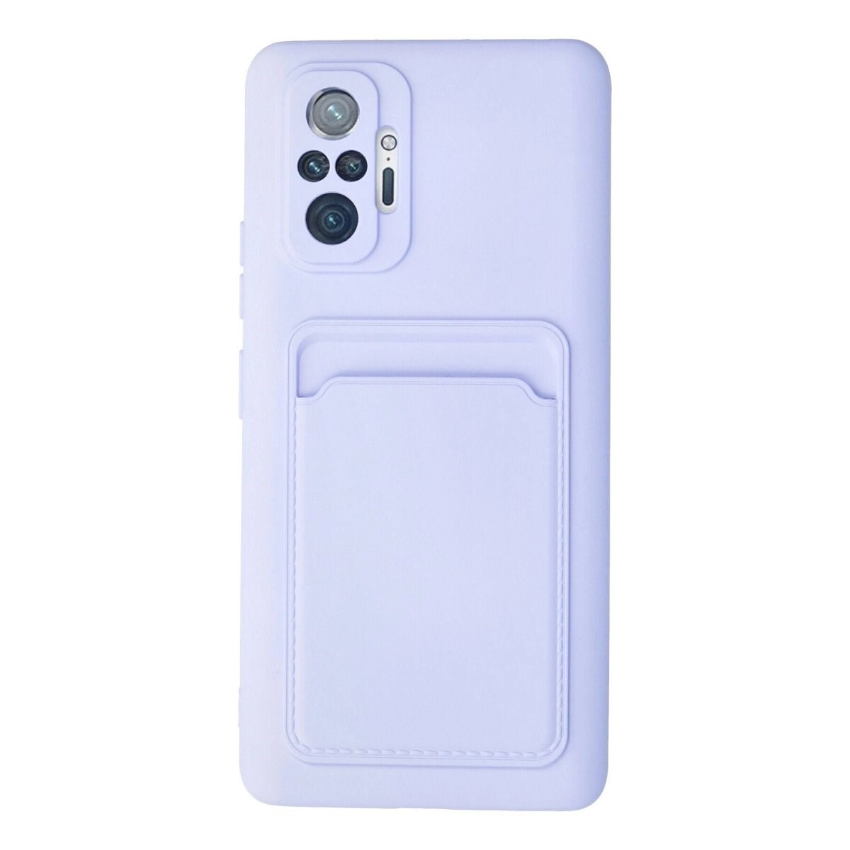 Xiaomi Redmi Note 10 Pro Kılıf Kelvin Kartvizitli Silikon - Lila
