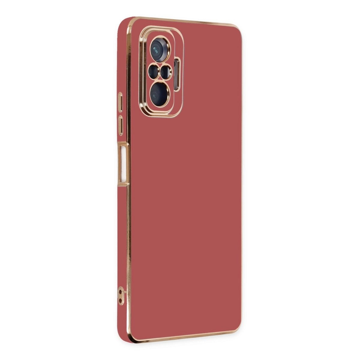 Xiaomi Redmi Note 10 Pro Kılıf Volet Silikon - Kırmızı